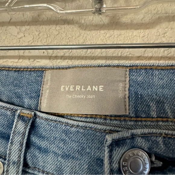Everlane The Cheeky Jean Light Wash Denim Straight High Rise size 26 - Picture 4 of 9